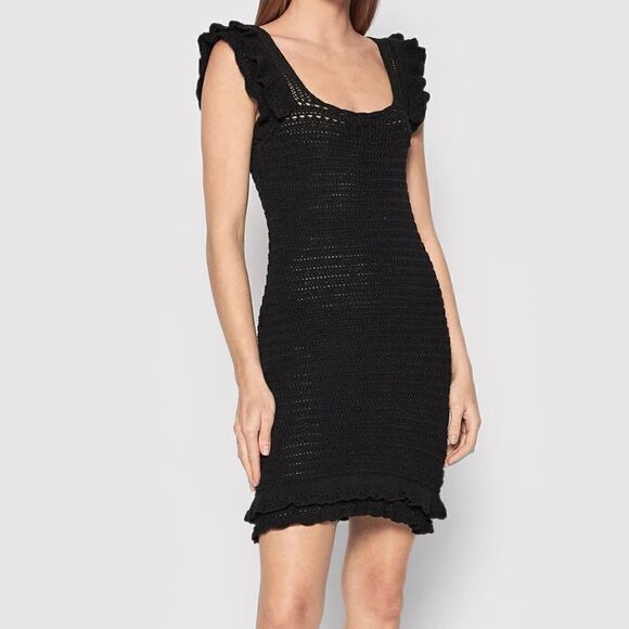 Only, Black Crochet Dress, New with Tags - Picture 1 of 14